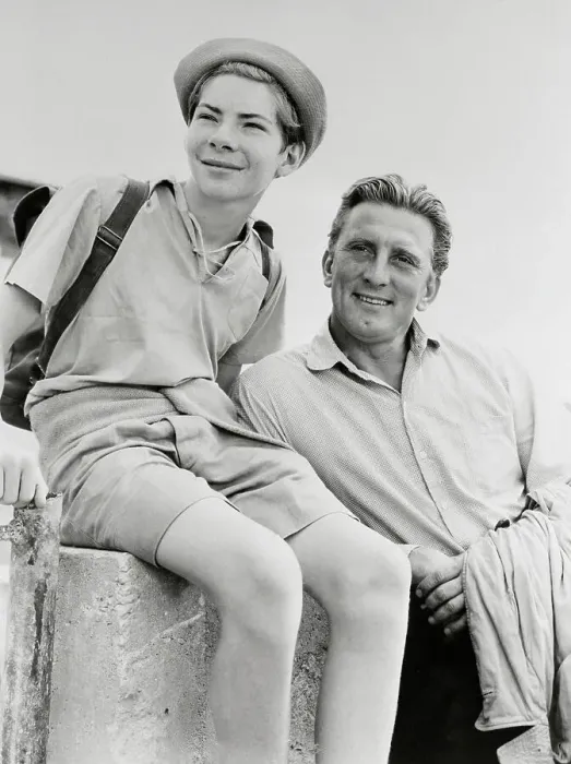 Framed Print : Kirk Douglas Standing by Joey Walsh on a Fence Framed Print : Kirk Douglas Standing by Joey Walsh on a Fence
