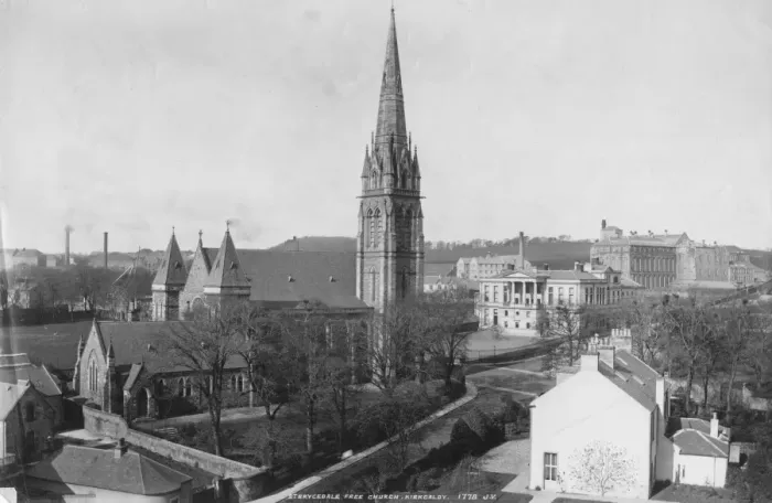 Framed Print : Kirkaldy. St. Brycedale Free Church, Kirkaldy, Fife, Scotland, circa 1900
