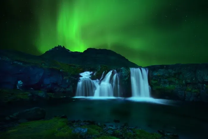 Framed Print : Kirkjufell waterfall