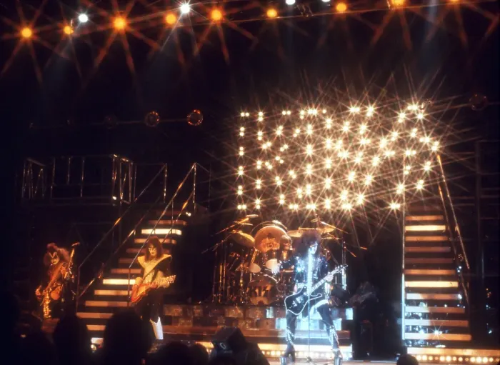 Framed Print : Kiss Performing Framed Print : Kiss Performing