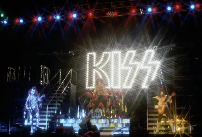 Framed Print : Kiss Performing Framed Print : Kiss Performing