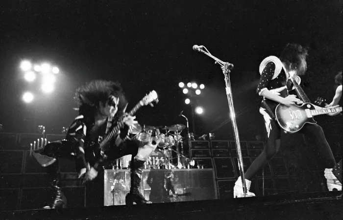 Framed Print : Kiss Performing Framed Print : Kiss Performing