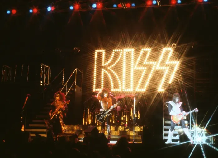 Framed Print : Kiss Performing Framed Print : Kiss Performing