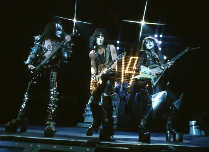 Framed Print : Kiss Performing Framed Print : Kiss Performing