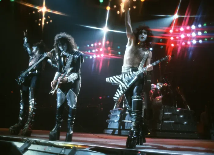 Framed Print : Kiss Performing Framed Print : Kiss Performing