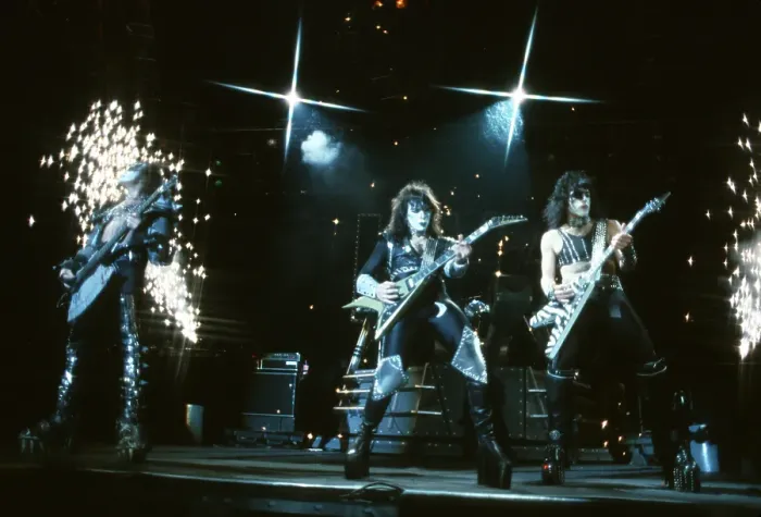 Framed Print : Kiss Performing Framed Print : Kiss Performing