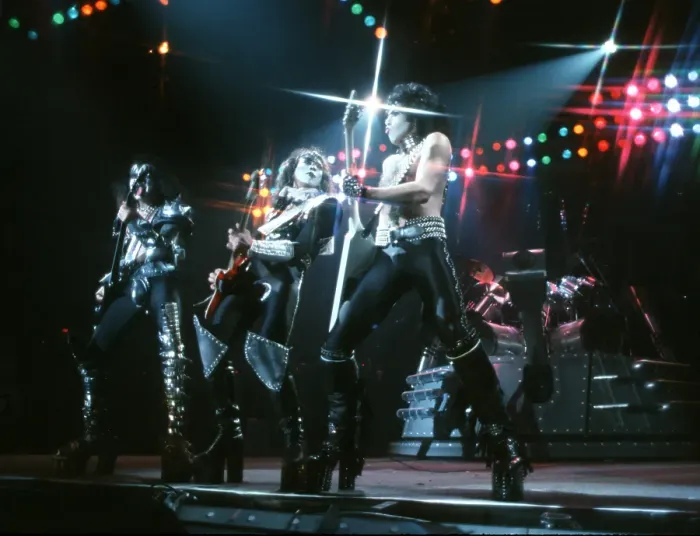 Framed Print : Kiss Performing Framed Print : Kiss Performing
