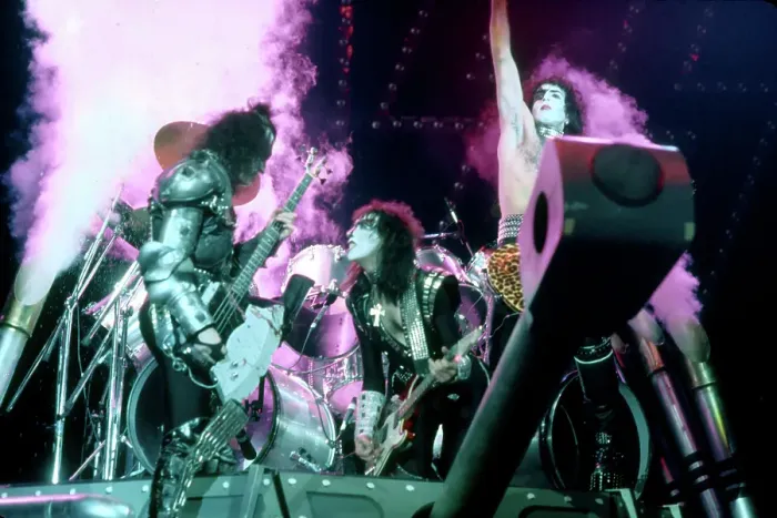 Framed Print : Kiss Performing Framed Print : Kiss Performing