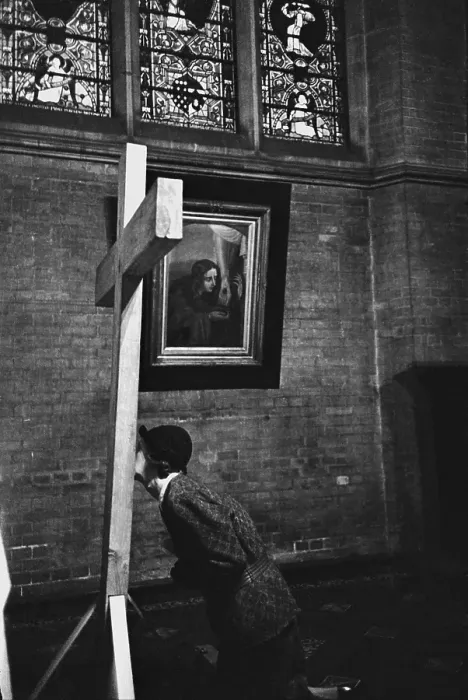 Framed Print : Kissing The Cross Framed Print : Kissing The Cross