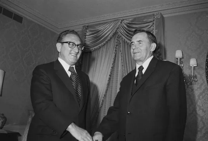 Framed Print : Kissinger And Gromyko Framed Print : Kissinger And Gromyko