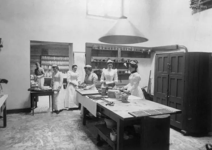 Framed Print : Kitchen Maids Framed Print : Kitchen Maids