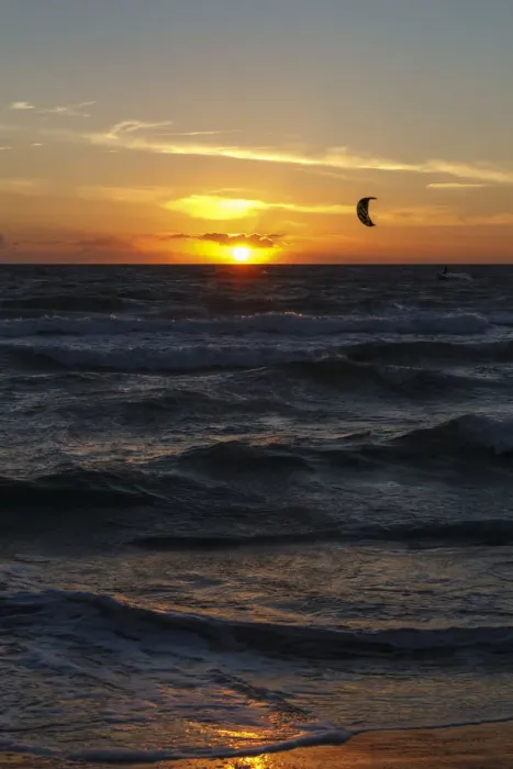Framed Print : Kitesurfer at sunset, Baltic Sea, Wustrow, Mecklenburg-Western Pomerania, Germany Framed Print : Kitesurfer at sunset, Baltic Sea, Wustrow, Mecklenburg-Western Pomerania, Germany