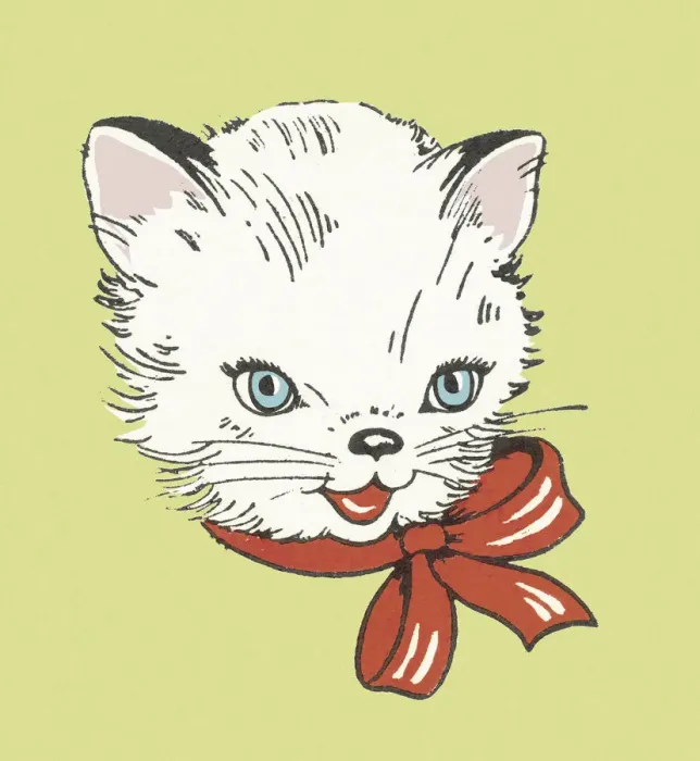 Framed Print : Kitten with bow Framed Print : Kitten with bow