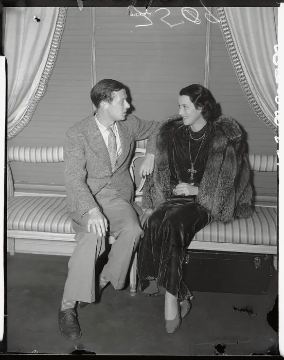 Framed Print : Kitty Carlisle with Christian Boussus Framed Print : Kitty Carlisle with Christian Boussus