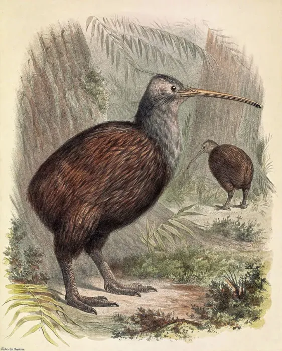 Framed Print : Kiwi, 19th century illustration Framed Print : Kiwi, 19th century illustration