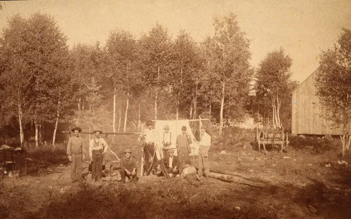 Framed Print : Klansmen At Petite Bostonais Campsite, 1893 Framed Print : Klansmen At Petite Bostonais Campsite, 1893