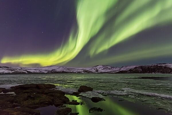 Kleifarvatn - Aurora Borealis