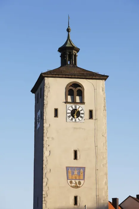 Framed Print : Klettnersturm tower, Tirschenreuth, Upper Palatinate, Bavaria, Germany, Europe, PublicGround