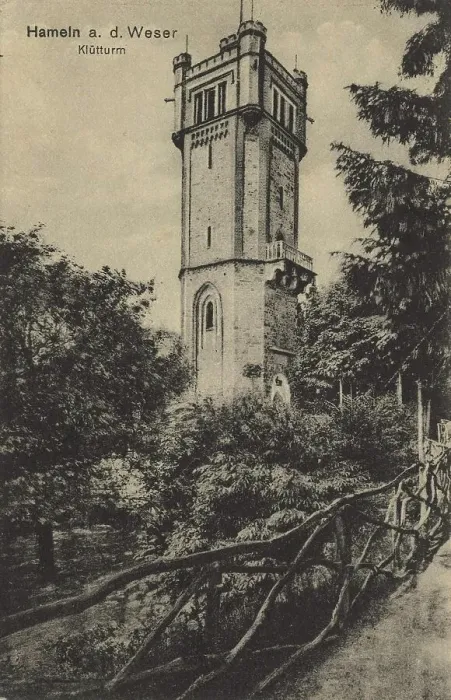 Framed Print : Kluetturm in Hameln, Lower Saxony, Germany, postcard with text, view around ca 1910, historical, digital reproduction of a historical postcard, public domain, from that time, exact date unknown Framed Print : Kluetturm in Hameln, Lower Saxony, Germany, postcard with text, view around ca 1910, historical, digital reproduction of a historical postcard, public domain, from that time, exact date unknown