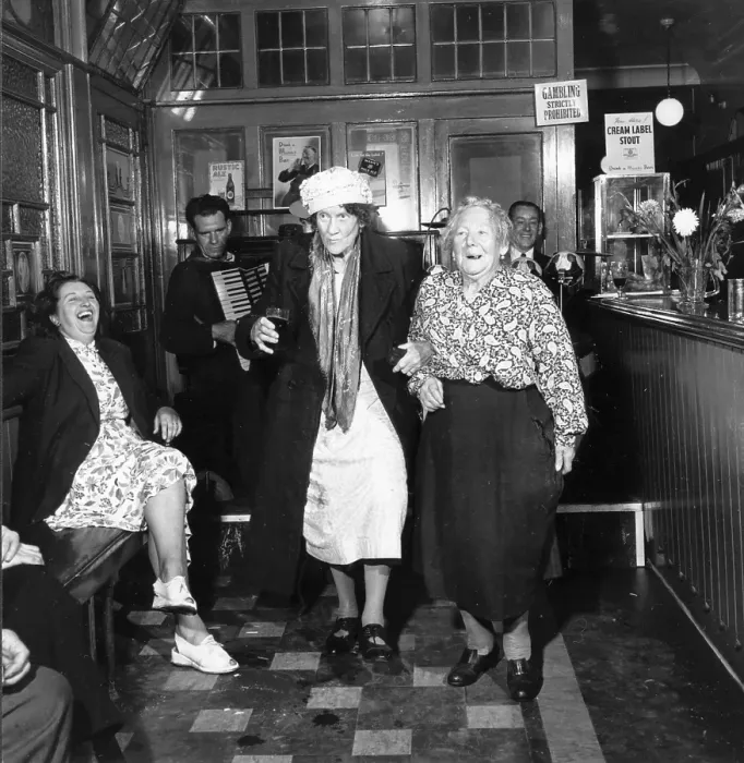 Framed Print : Knees-Up. A couple of elderly women taking to the floor Framed Print : Knees-Up. A couple of elderly women taking to the floor
