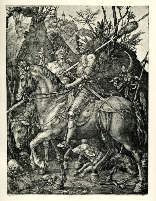 Framed Print : Knight Death And The Devil Framed Print : Knight Death And The Devil