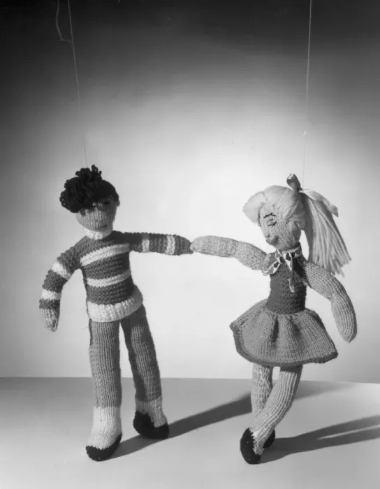 Framed Print : Knitted Dolls Framed Print : Knitted Dolls