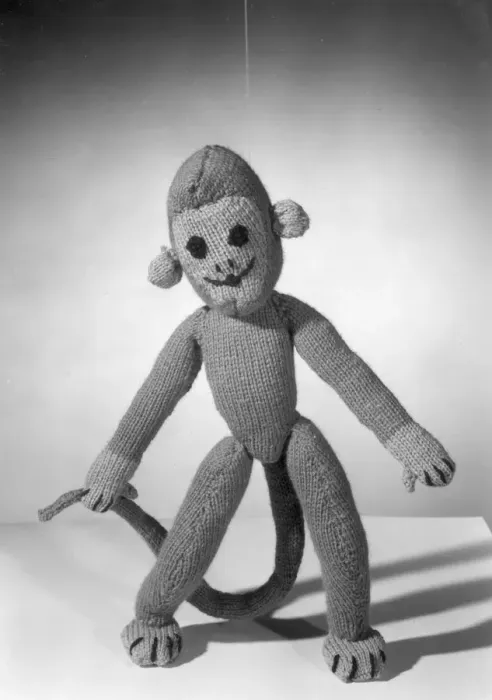Framed Print : Knitted Monkey Framed Print : Knitted Monkey