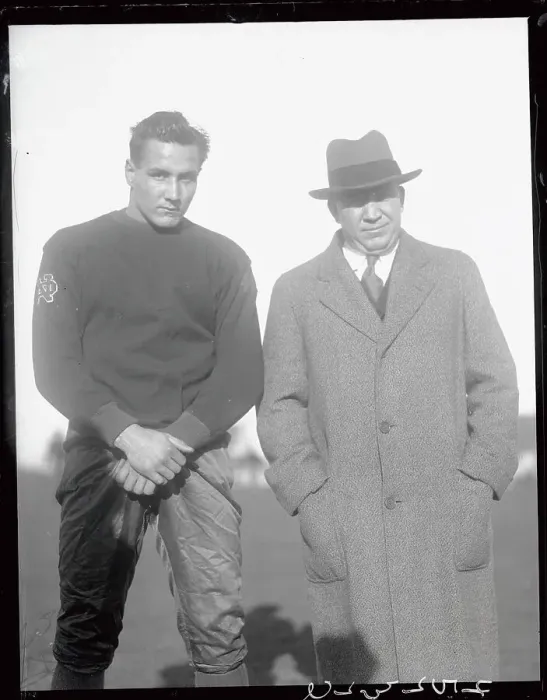 Framed Print : Knute Rockne During Football Practice