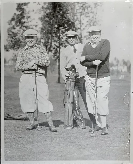 Framed Print : Knute Rockne Playing Golf Framed Print : Knute Rockne Playing Golf