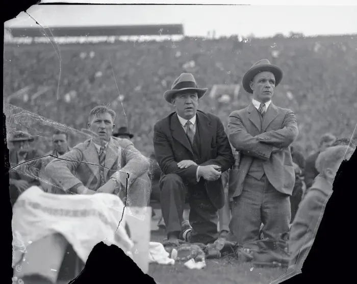 Framed Print : Knute Rockne on Sidelines Framed Print : Knute Rockne on Sidelines