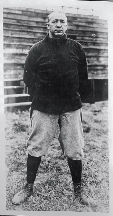 Framed Print : Knute Rockne Standing Outside Framed Print : Knute Rockne Standing Outside