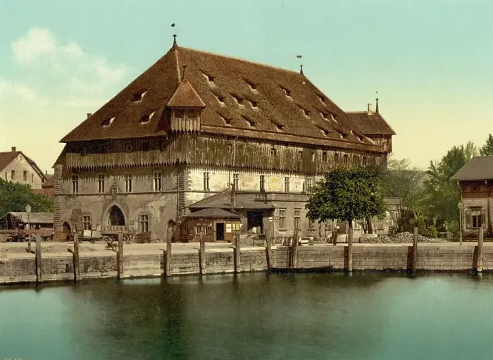 Framed Print : Konzilsgebaeude in Konstanz, Baden-Wuerttemberg, Germany, Historic, digitally restored reproduction of a photochromic print from the 1890s Framed Print : Konzilsgebaeude in Konstanz, Baden-Wuerttemberg, Germany, Historic, digitally restored reproduction of a photochromic print from the 1890s