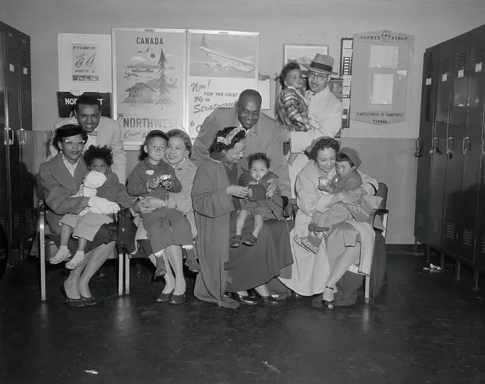 Framed Print : Korean Children Posing with American Parents Framed Print : Korean Children Posing with American Parents