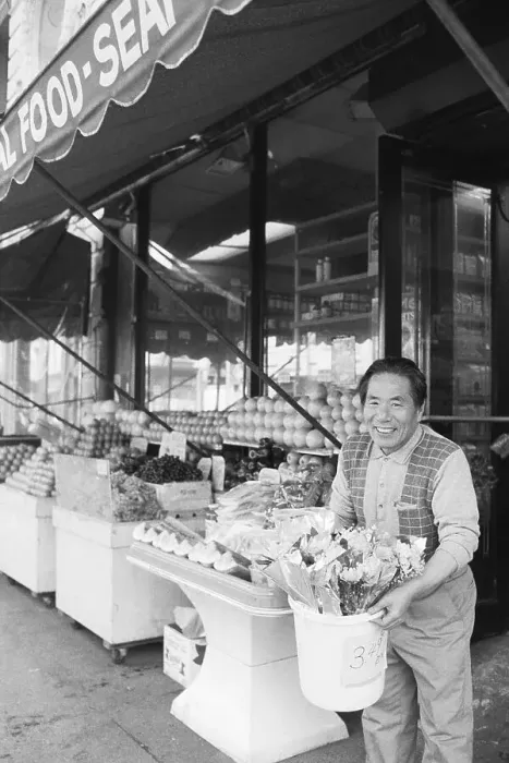 Framed Print : Korean Grocer by Stand Framed Print : Korean Grocer by Stand