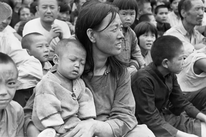 Framed Print : Korean Refugees Framed Print : Korean Refugees