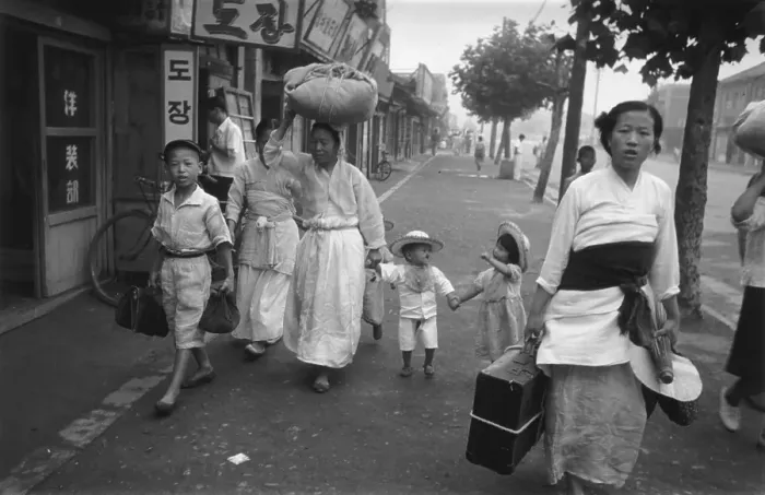 Framed Print : Korean Refugees Framed Print : Korean Refugees