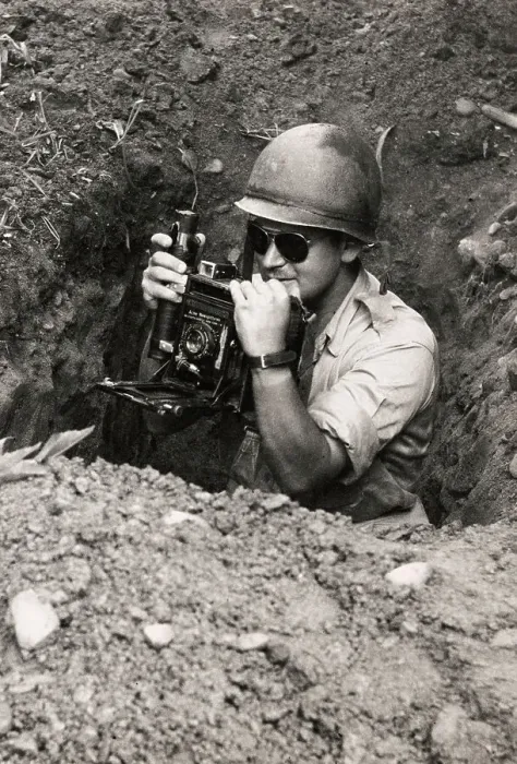 Framed Print : Korean War Photographer Framed Print : Korean War Photographer