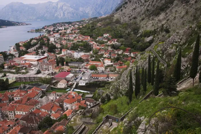 Framed Print : Kotor Seen From Mountain Framed Print : Kotor Seen From Mountain