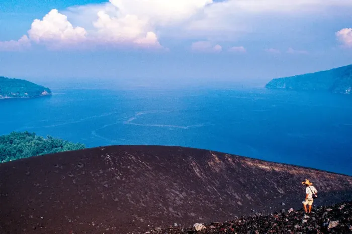 Framed Print : Krakatoa Volcano