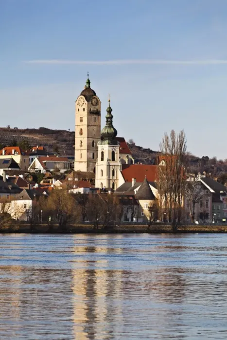 Framed Print : Krems-Stein on Danube river, Altstadt am Wasser, Krems-Stein, Waldviertel, Lower Austria, Austria Framed Print : Krems-Stein on Danube river, Altstadt am Wasser, Krems-Stein, Waldviertel, Lower Austria, Austria