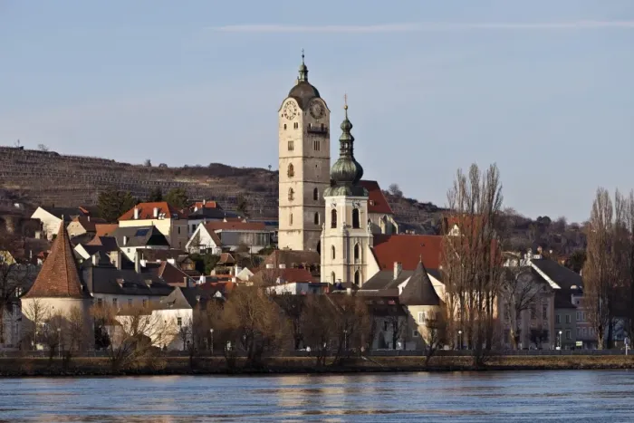 Framed Print : Krems-Stein on Danube river, historic center, Krems-Stein, Waldviertel, Lower Austria, Austria Framed Print : Krems-Stein on Danube river, historic center, Krems-Stein, Waldviertel, Lower Austria, Austria