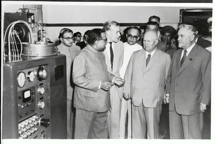 Framed Print : KS Krishnan with Nikolai Bulganin and Nikita Khrushchev Framed Print : KS Krishnan with Nikolai Bulganin and Nikita Khrushchev