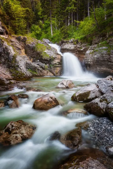 Framed Print : Kuhflucht Cascade Framed Print : Kuhflucht Cascade