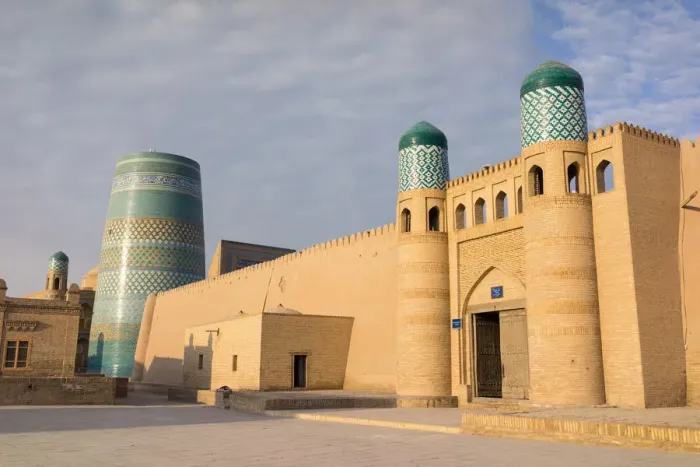 Framed Print : Kuhna Ark fortress and Kalta Minor Minaret, Khiva Framed Print : Kuhna Ark fortress and Kalta Minor Minaret, Khiva