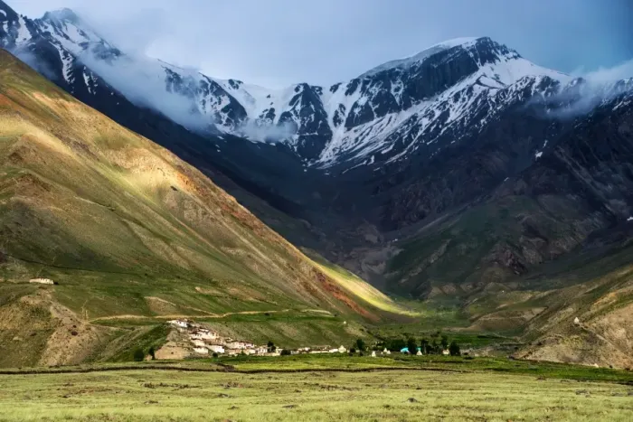 Framed Print : Kumik Village in Zanskar valley Framed Print : Kumik Village in Zanskar valley