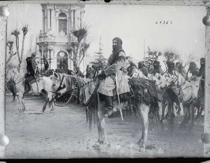 Framed Print : Kurdish Man Mounted on a Horse Framed Print : Kurdish Man Mounted on a Horse