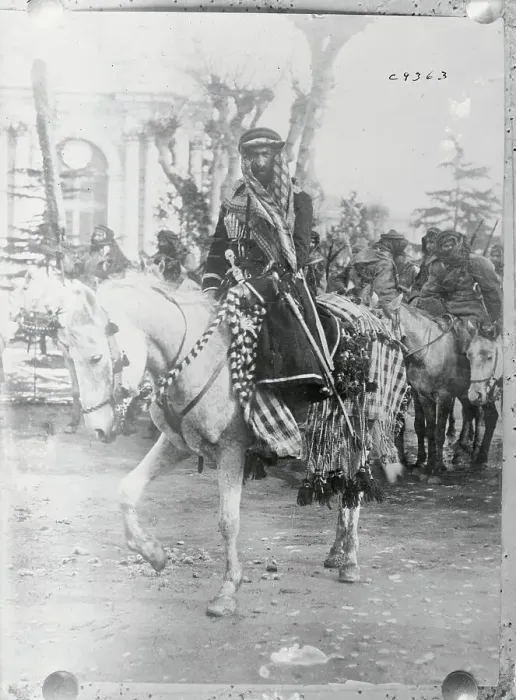 Framed Print : Kurdish Officer Mounted on a Horse