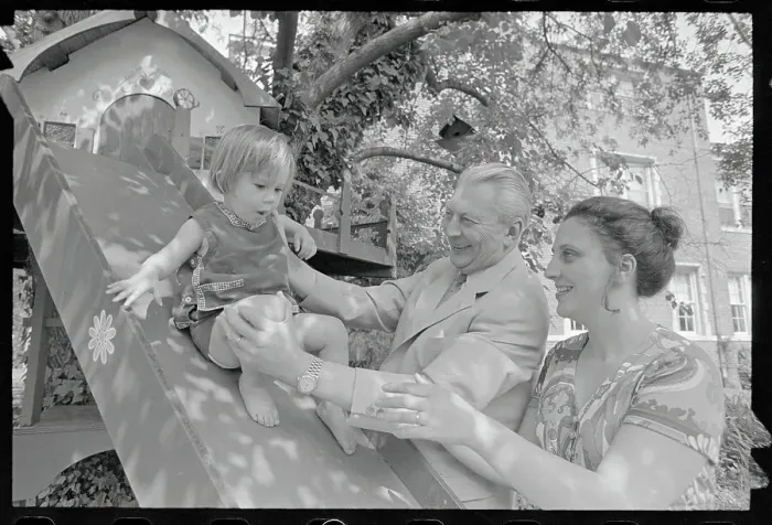Framed Print : Kurt George Kiesinger Outdoors with Family Members Framed Print : Kurt George Kiesinger Outdoors with Family Members