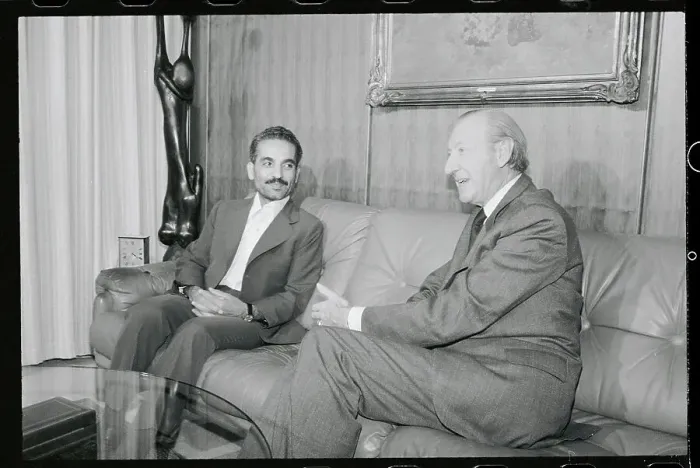 Framed Print : Kurt Waldheim Conversing with Iranian Prime Minister Framed Print : Kurt Waldheim Conversing with Iranian Prime Minister