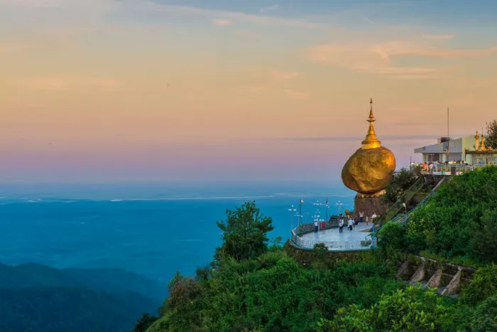 Framed Print : Kyaiktiyo pagoda myanmar